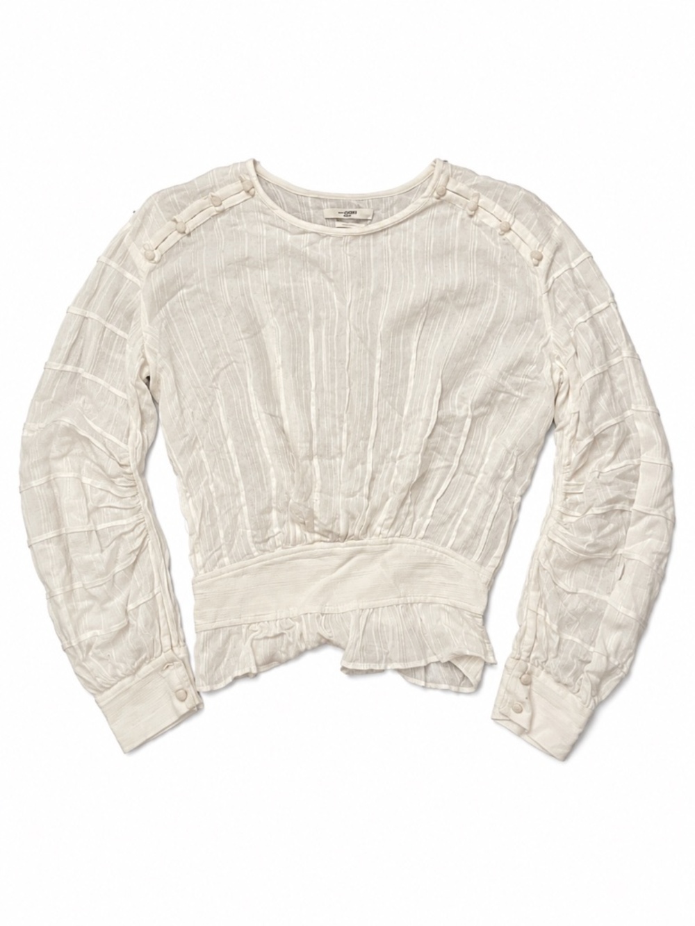 Isabel Marant Cream White Blouse Bouton bridé buttons